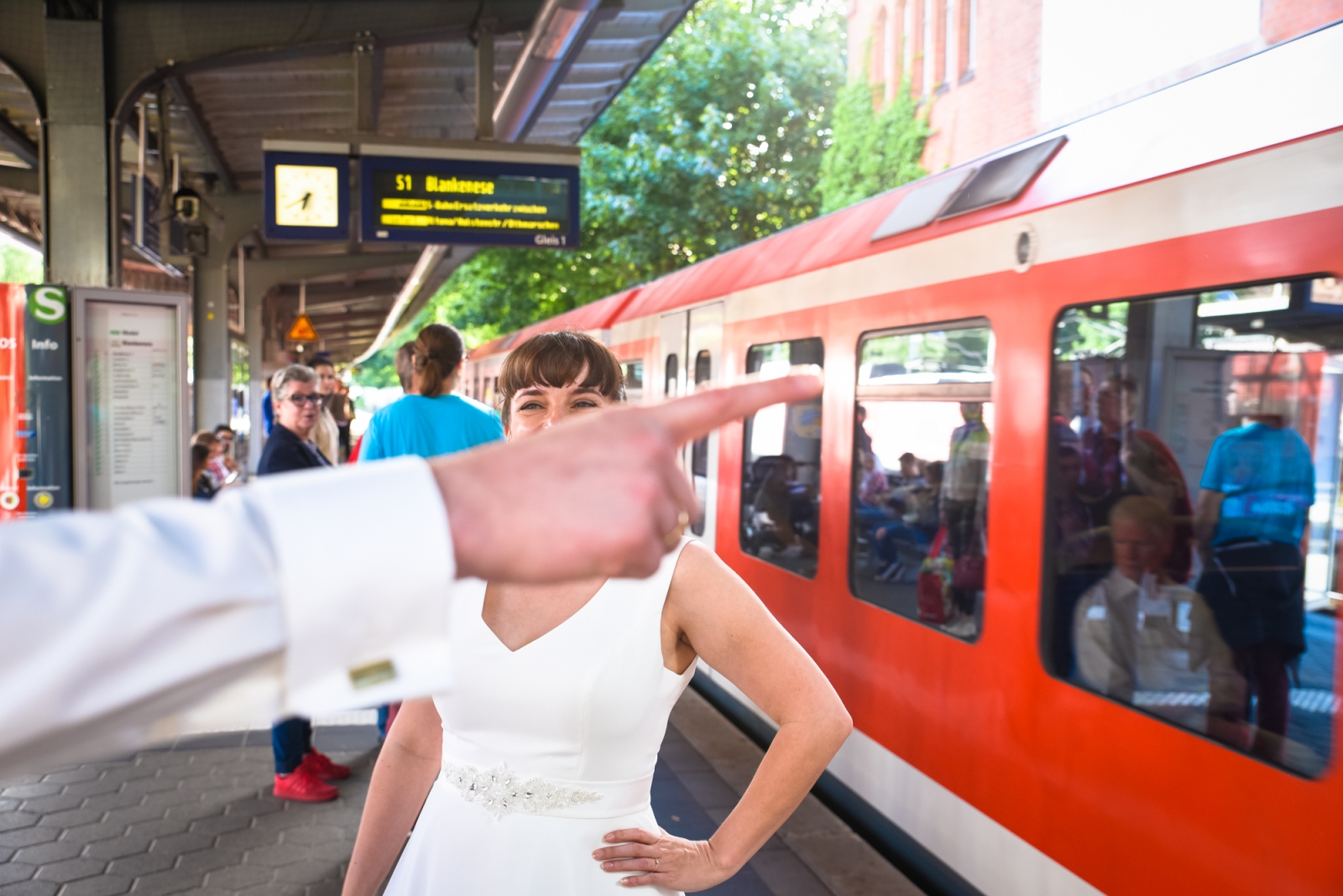 Hochzeits - Shooting -UBahn - Hamburg